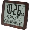 Rádiom riadené digitálne hodiny s budíkom JVD hnedé DH9335.2, 25cm