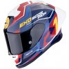 Moto přilba SCORPION EXO-R1 EVO II AIR COUP modro/červeno/žlutá - Velikost S
