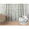 Biante Dekoračný záves TF-117 Kvety magnólie na bielom 140x200 cm