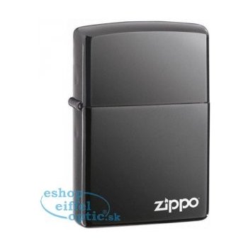 Zippo černý Ice W Logo 25080