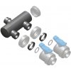 Zberacie potrubie – napojenie 63 mm lepením, 2× priame napojenie ventilu 50 mm
