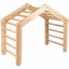 MeowBaby Detský drevený rebrík veľký Pikler: prírodný