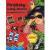 Pirátsky lodný denník so samolepkami