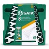 SATA ST08008SJ Očkoploché ráčnové klíče 8 ÷ 19 mm (Sada 8 dílů)