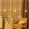 ZÁCLONA GIRLANDA SVETELNÁ LAMPA S LED HVIEZDIČKAMI HVIEZDY VIANOČNÉ LED