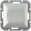 Zapustené zvončekové tlačidlo Pearl, 10A, 250V, WP-6/7P, strieborné