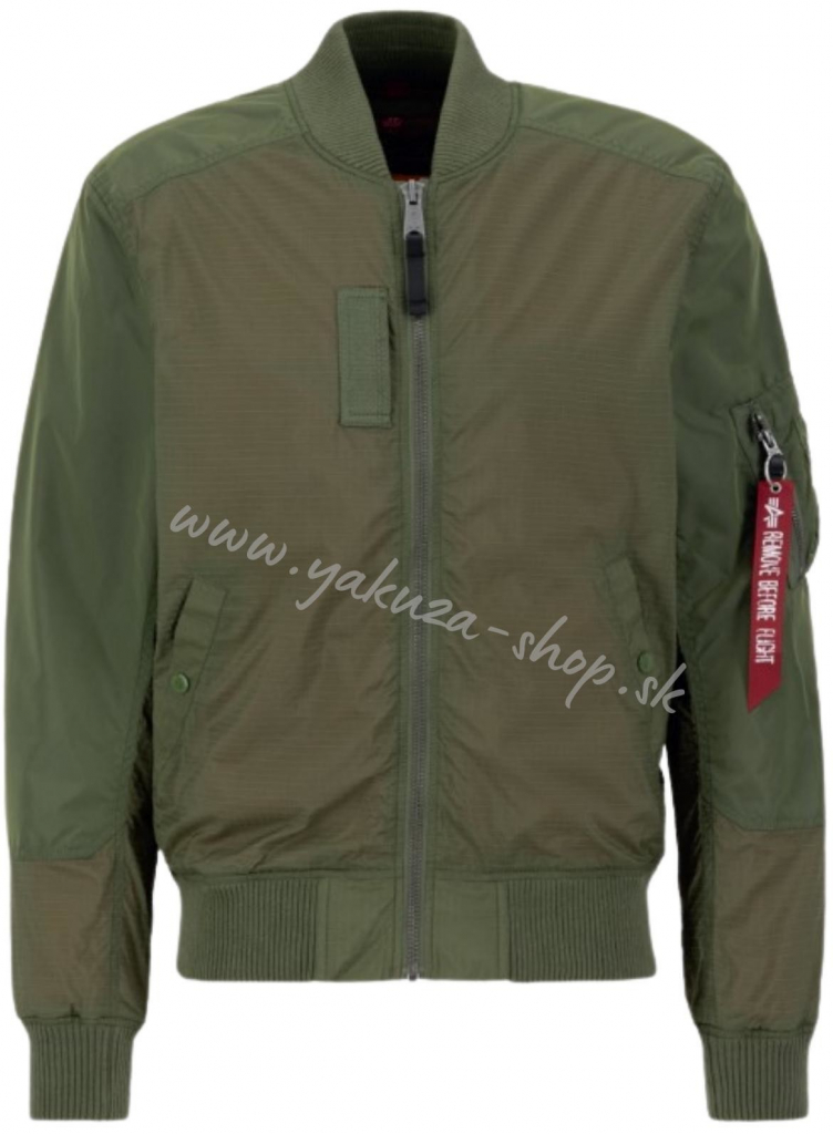 Alpha Industries pánska prechodná bunda MA-1 TT RIPSTOP sage green zelená