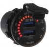 2x USB nabíjačka QC3.0, voltmeter s analógovou indikáciou do panelu