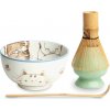edo Japan Set Matcha Tri mačky modré EDO JAPAN