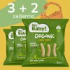 3+2 Hey Baby! - Kukuričné chrumky s príchuťou syra, BIO 12g