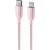 Swissten 71529205 USB-C / Lightning, 1,5m, růžový