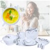Jedálenský servis pre 12 osôb, štvorcový, porcelánový