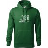 Play Eat Sleep Repeat game - Mikina pánska Cape s kapucňou - 3XL ( Fľaškovozelená )