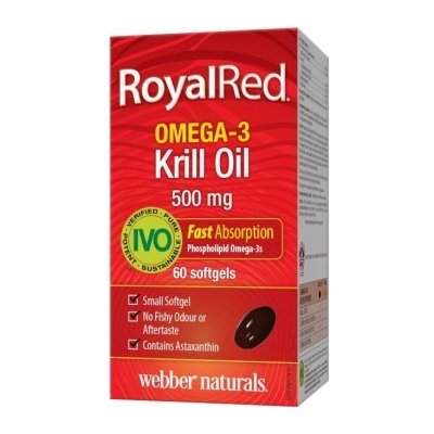 Webber Naturals Omega 3 Royal Krill Oil IVO cert. 500 mg, 60 kapsúl