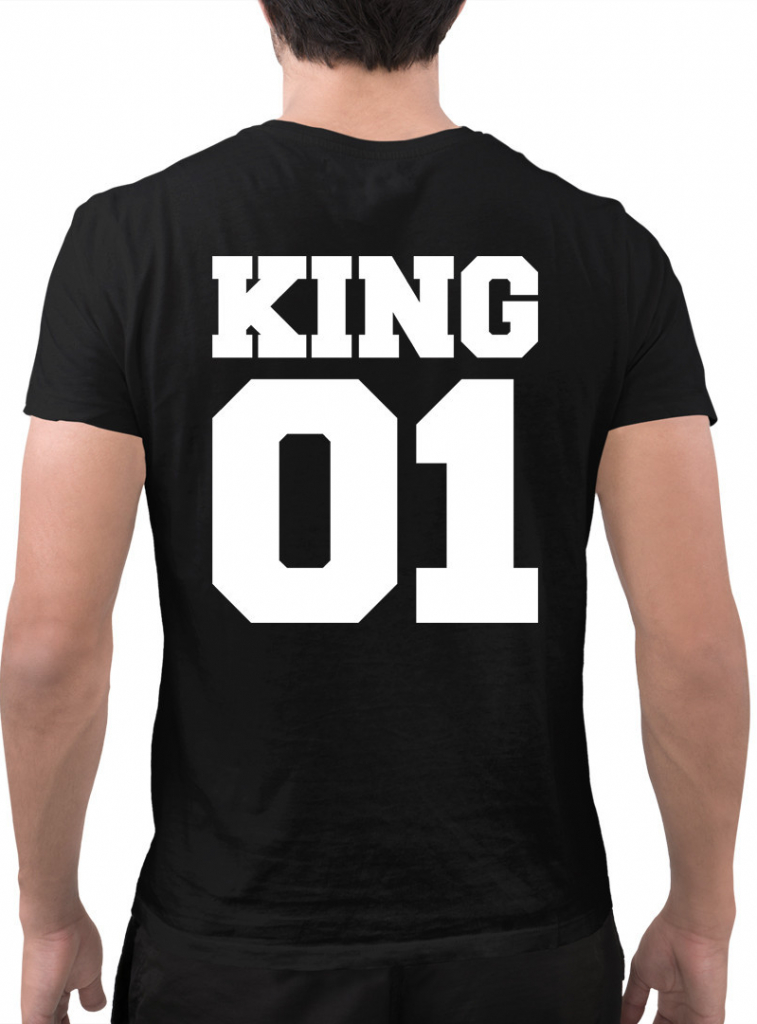 KING 01 pánske tričko s potlačou čierne od 14,55 € - Heureka.sk