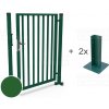 Bránka PREMIUM - 2. TRIEDA výška 100 cm, na platničku ZELENÁ