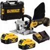 DeWALT DCW682P2 Lamelovacia fréza 2x5,0Ah 18V