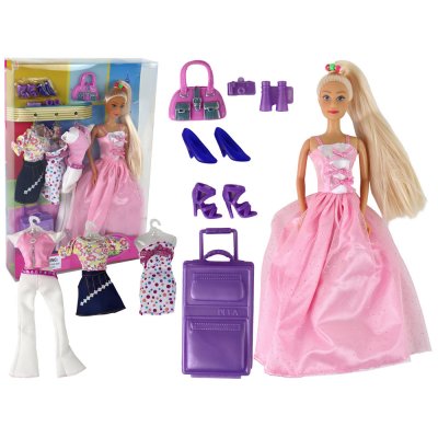 Lean Toys Doplnky pre bábiku Lucy Suitcase Princess Set