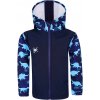 Chlapčenská softshellová bunda Dinosaurus na modrej