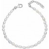 Strieborný náramok Rice Pearl B5539W