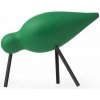 Normann Copenhagen Drevený vtáčik Shorebird, stredný, green/black