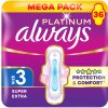 Always Platinum Super Extra veľkosť 3 Vložky s krídelkami 36 ks