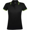 SOĽS Pasadena Women Damské polo tričko SL00578 Black / Lime XXL