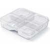 PROSPERPLAST Box organizér 15,6x14x3,5cm SQR KSQ15154-S429 transparentný plastový