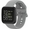 eses Silikónový remienok pre Fitbit Versa - Veľkosť L, sivý