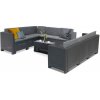 City Big 8-miestna rohová súprava záhradného nábytku grafitová