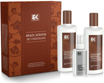 Brazil Keratin Chocolate šampón 300 ml + kondicioner 300 ml + Hair Repair Therapy 100 ml darčeková sada