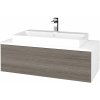 Dreja Kúpeľňová skrinka MODULE SZZ1 100 umývadlo Glance - N01 Biela lesk / D26 Ontario