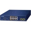 Planet PoE switch 8x1Gb + 2xSFP 1Gb, PoE 180W, 2x 802.3bt + 4x 802.3at (GSD-1022UP)
