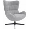 Avida Design Otočné kreslo Velo, sivé