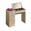 Kondela BELINA DS 0000205892 - Toaletný stolík so zrkadlom dub sonoma