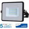 V-TAC LED reflektor 10W 800lm SAMSUNG CHIP Slim čierny - 5 ROČNÁ ZÁRUKA! Farba svetla: denná (4000K)