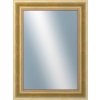DANTIK - Zrkadlo v rámu, rozmer s rámom 60x80 cm z lišty KŘÍDLO veľké zlaté patina (2772)