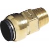Zásuvný fiting SharkBite prechodový kus mosadz 22 mm x 3/4