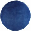 ROUTNER Kúpeľňová predložka UNI COLOR Modrá 10107 - Modrá / Kruh Ø 90 cm 10107