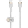 Belkin kabel USB-C s konektorem USC-C,3M bilý pletený CAB011bt3MWH