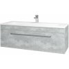 Dreja Umývadlová skrinka ASTON SZZ 120 - D01 Betón / Úchytka T01 / D01 Betón