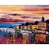 Diamantové maľovanie Diamondi - Diamantové maľovanie - MESTO PRI RIEKE, 40x50 cm, Vypnuté plátno na rám (602933B)
