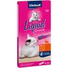 Vitakraft Cat Liquid Snack Pečeň+Biotín 6x15g