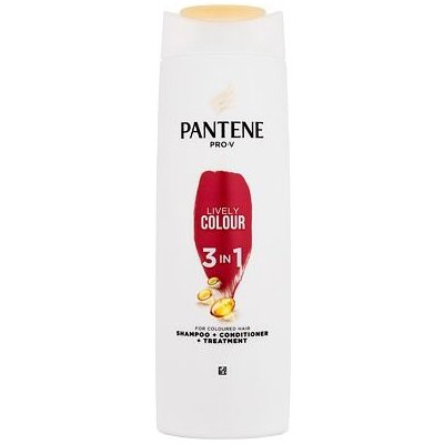 Pantene Lively Colour 3 in 1 360 ml šampon, kondicionér a maska pro barvené vlasy pro ženy