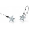 Cutie Diamonds Detské náušnice z bieleho zlata Hviezdičky s briliantmi DC2118-10-00-X-2