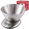 Kuchynská váha WEBBER EK4390 INOX nerezová oceľ LCD 5kg 1g misa tarovanie