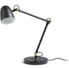 RENDL DANNY stolná lampa čierna/mosadz E14 5W polohovateľná 58cm