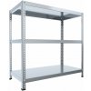Skrutkovaný regál do technickej miestnosti Biedrax 50 x 100 x 120 cm, pozink, 3 police, nosnosť 150 kg na policu
