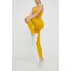 Legíny Tommy Hilfiger dámske, žltá farba, jednofarebné S10S101502.PPYX M
