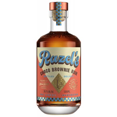 Razel’s Choco Brownie Rum 38,1% 0,5 l (čistá fľaša)